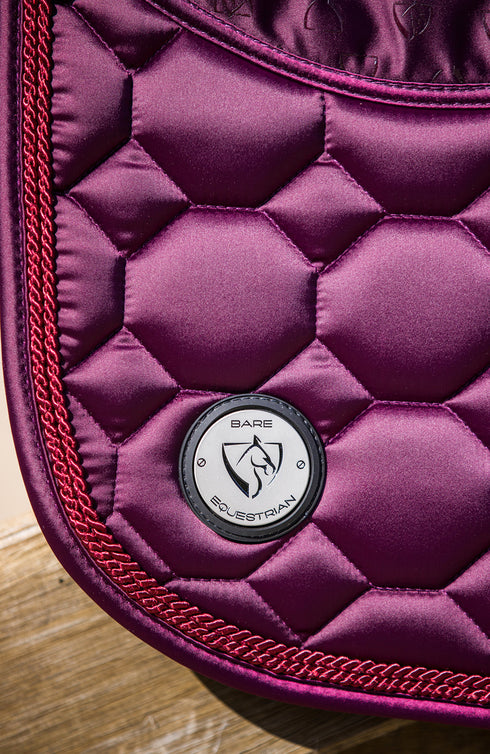 BARE Luxe Sport Saddle Pad - Jump Cut - Ruby